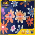 floral printed denim fabric and hemp denim fabric from china